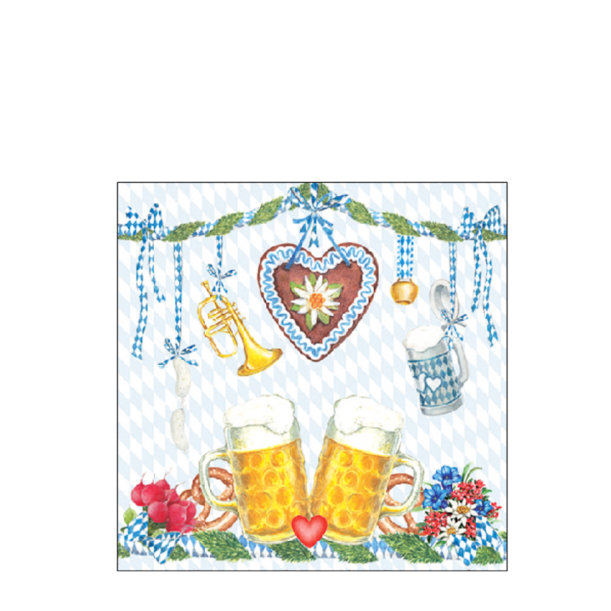 Ambiente Papierservietten Bier, Bierzelt, 25x25cm