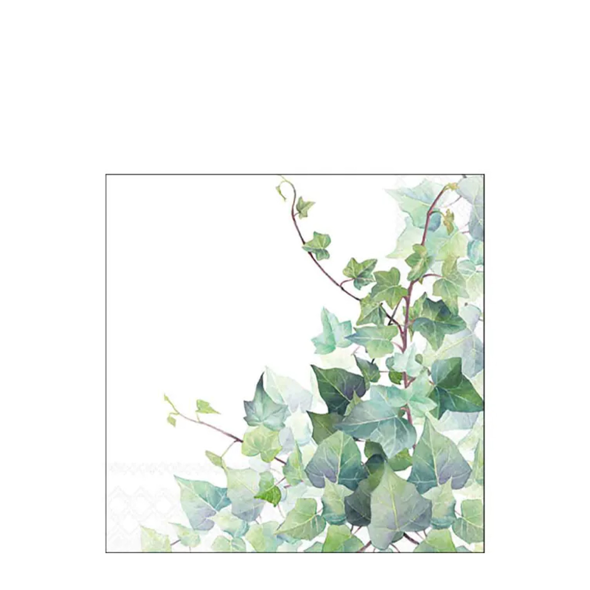 Ambiente Servietten Efeublätter, Hedera white, 25x25cm