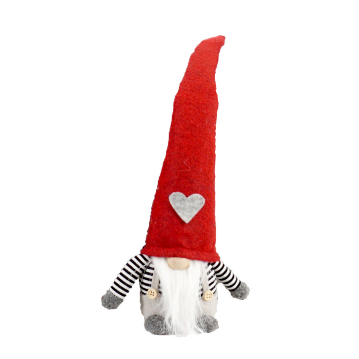 51-345-20gRmX2Zk9TpP5l Deko Wichtel, Weihnachtszwerg Santa Brönie, rote Filzmütze mit Herz, 40cm