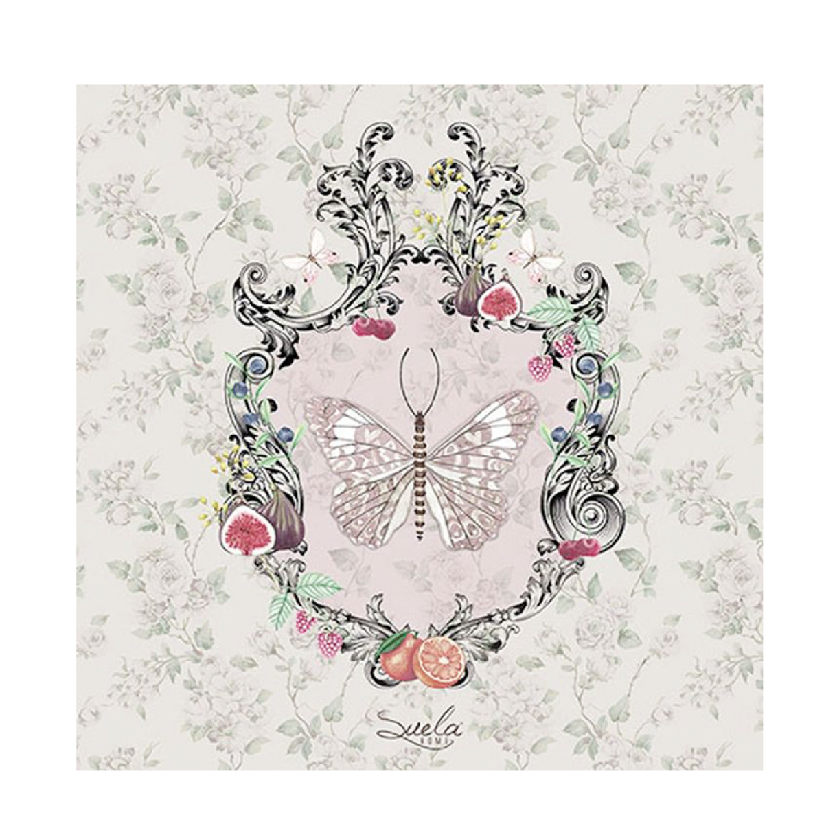 Ambiente Papierservietten Schmetterling Lenore, 33x33cm