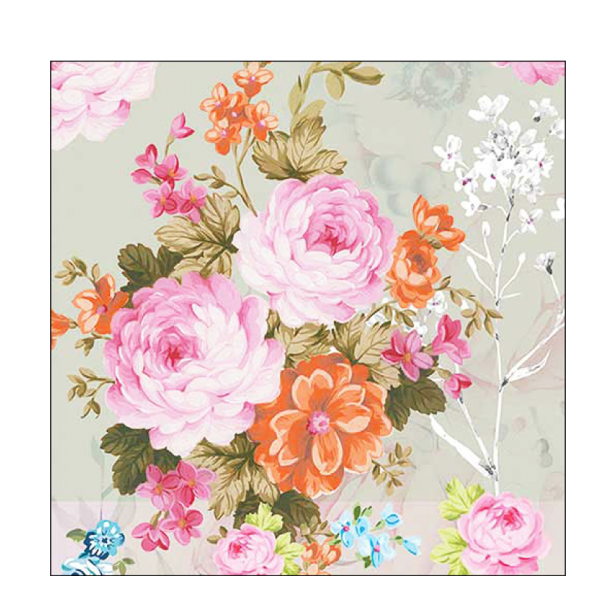 Ambiente Papierservietten Blumen Dakota, 33x33cm