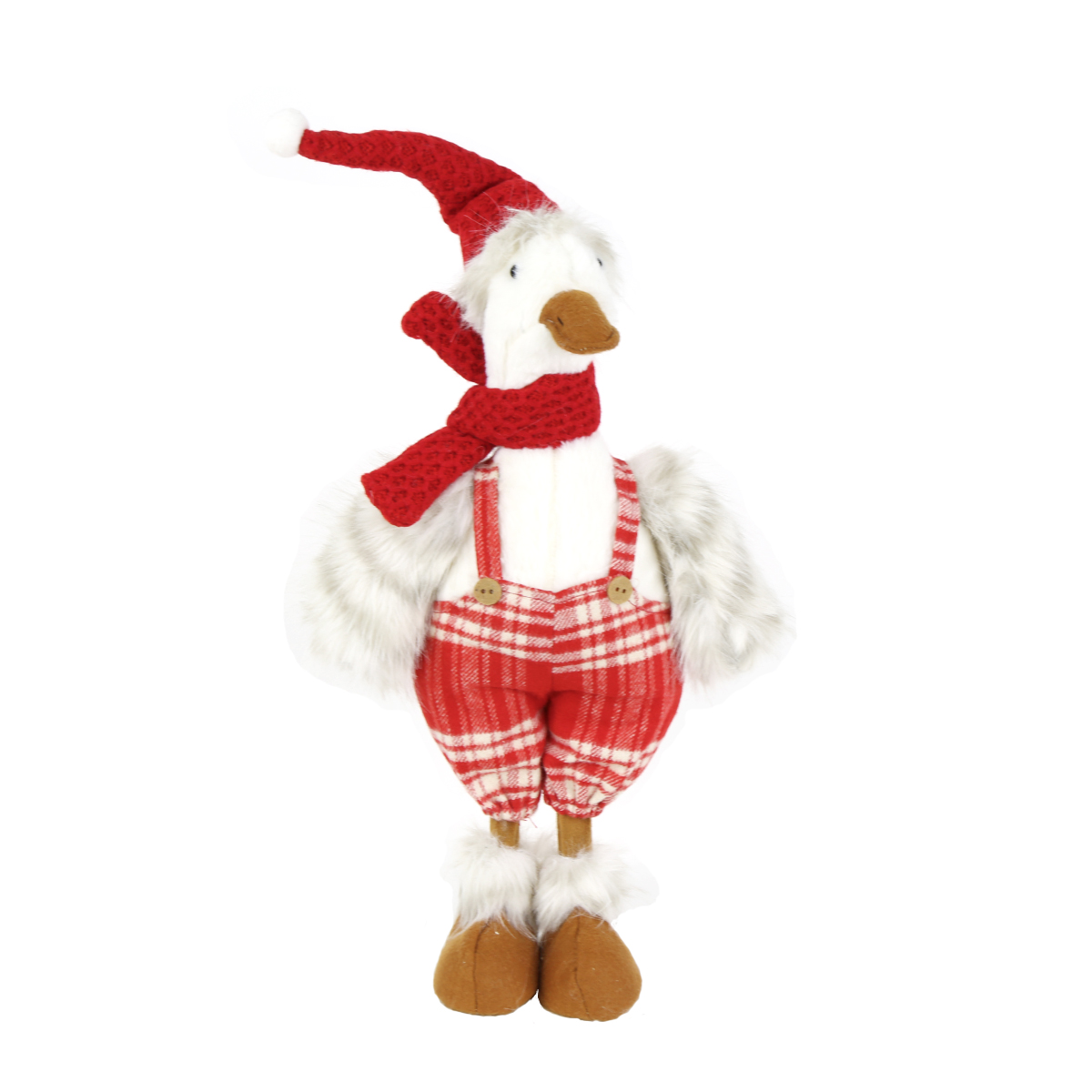 Deko Gans, Weihnachtsgans Martin aus Plüsch, 65cm