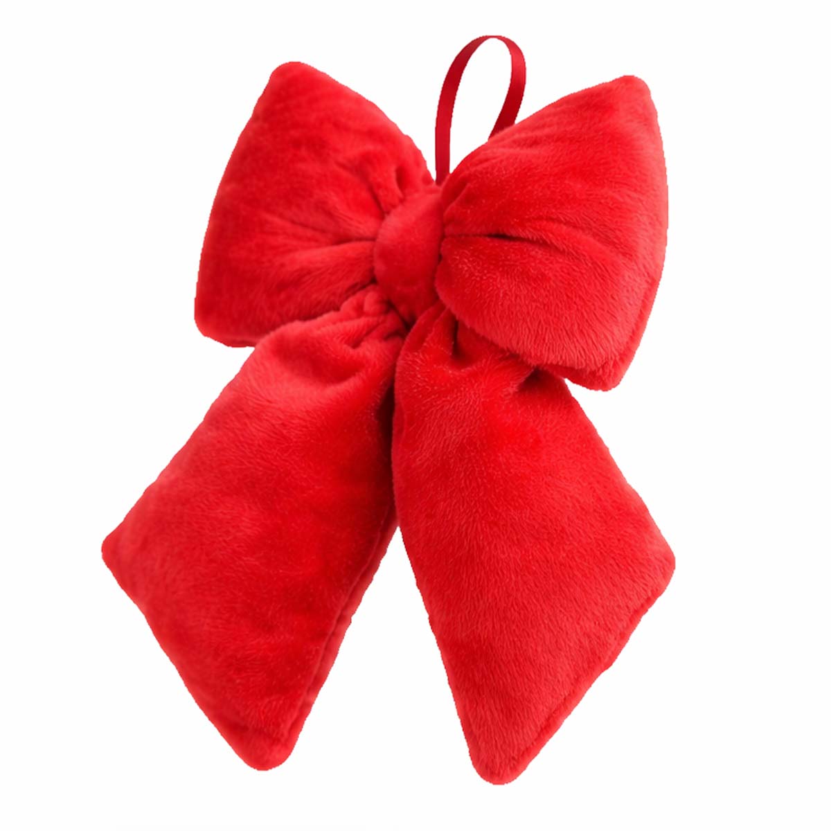 Deko Schleife, rote große Plüsch-Schleife, 50x60cm