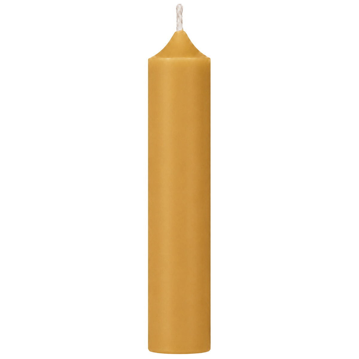 Kleine Wachskerze, Stabkerze Senfgelb, 11cm, Ø2,2cm, Ib Laursen