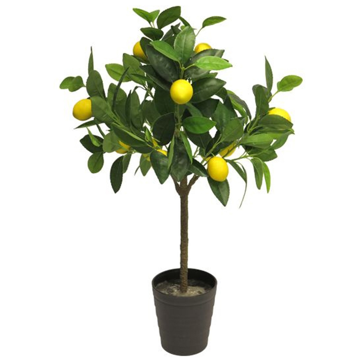 Kunstpflanze Zitronenbaum im Topf, 70cm