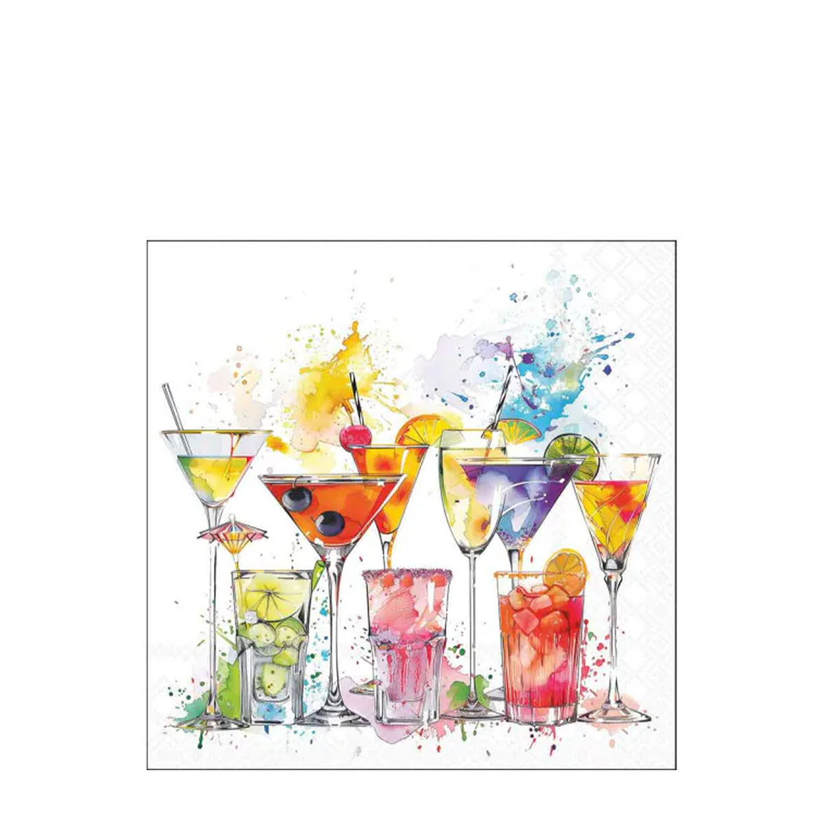 Ambiente Servietten Splashing Drinks, 25x25cm