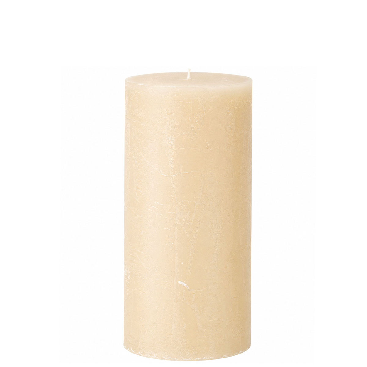 Stumpenkerze Rustic Elfenbein, Wachskerze 150mm, Ø70mm