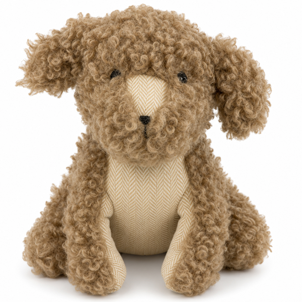 Türstopper Hund - flauschiger Türhalter Plüsch Hund in Braun