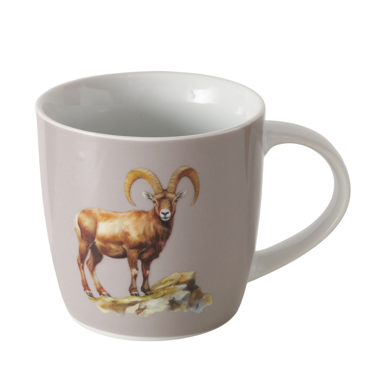 Becher Steinbock Poldie, Porzellanbecher mit Henkel, 330ml, Boltze Home Collections