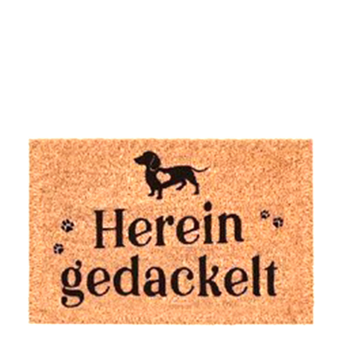 052-2010mzNf8toCXPFI2 Textil Fußmatte Dackel, Hereingedackelt, 60x40cm, Gerrys Garden
