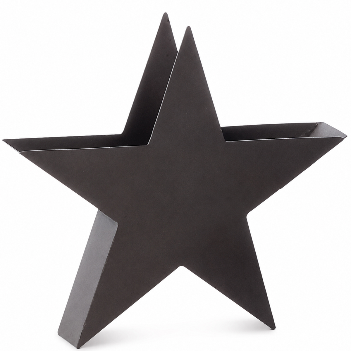 Deko Eisenstern Martino, Pflanzgefäß in Sternform, 25cm, WMG Grünberger 