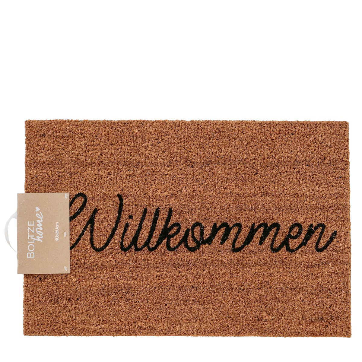 Kokos Fussmatte Willkommen, 60cm, Boltze Home Collections
