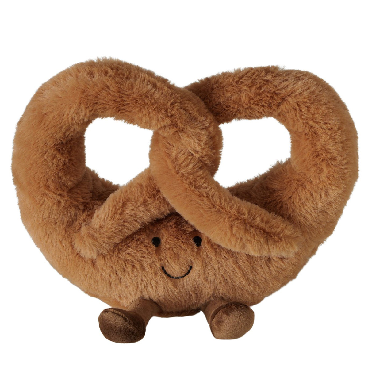 Plüschkissen Breze Brezel, lustiges Kissen mit Gesicht, Boltze Home Collection