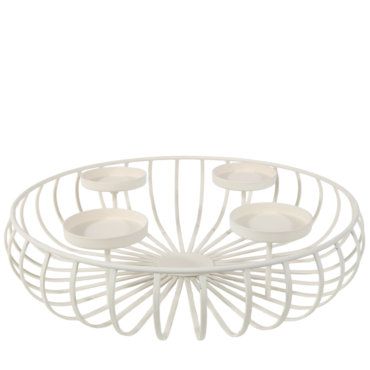 03695-1_01K3Y4VFC8KH6PME6NFK43AZB6KjLVG977pnfrU Kerzenhalter Schale, Draht-Advents-Kerzenschale, creme, Ø36cm