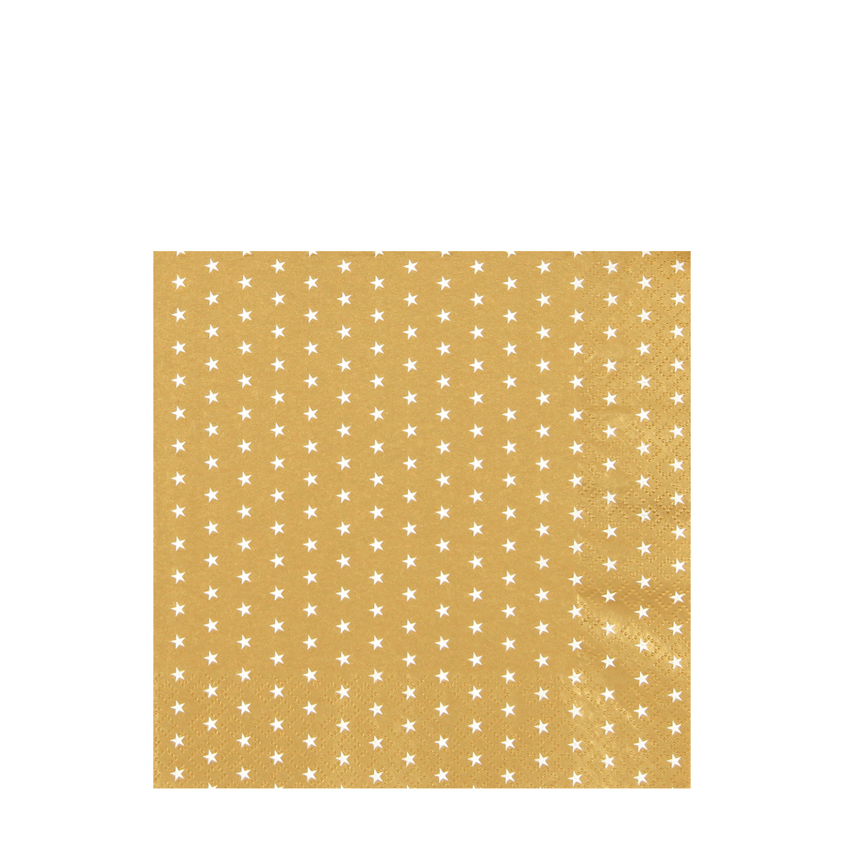 Home Fashion Papierservietten Weihnachtssterne, Mini Stars gold, 25x25cm