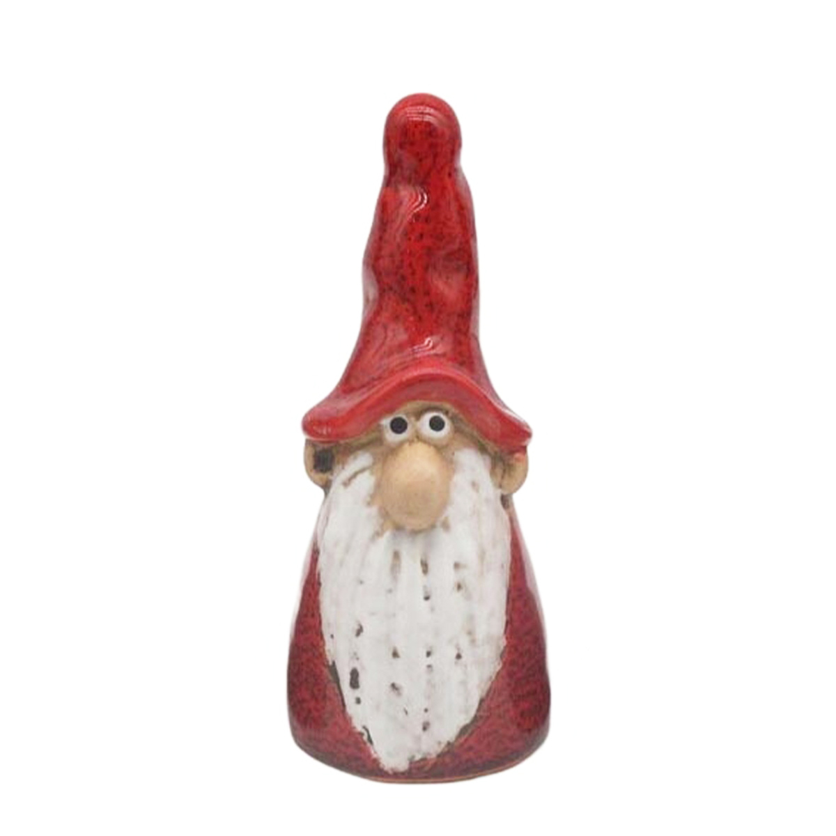 Deko Wichtel Santa Marta rot, Keramikwichtel Weihnachten, 11cm