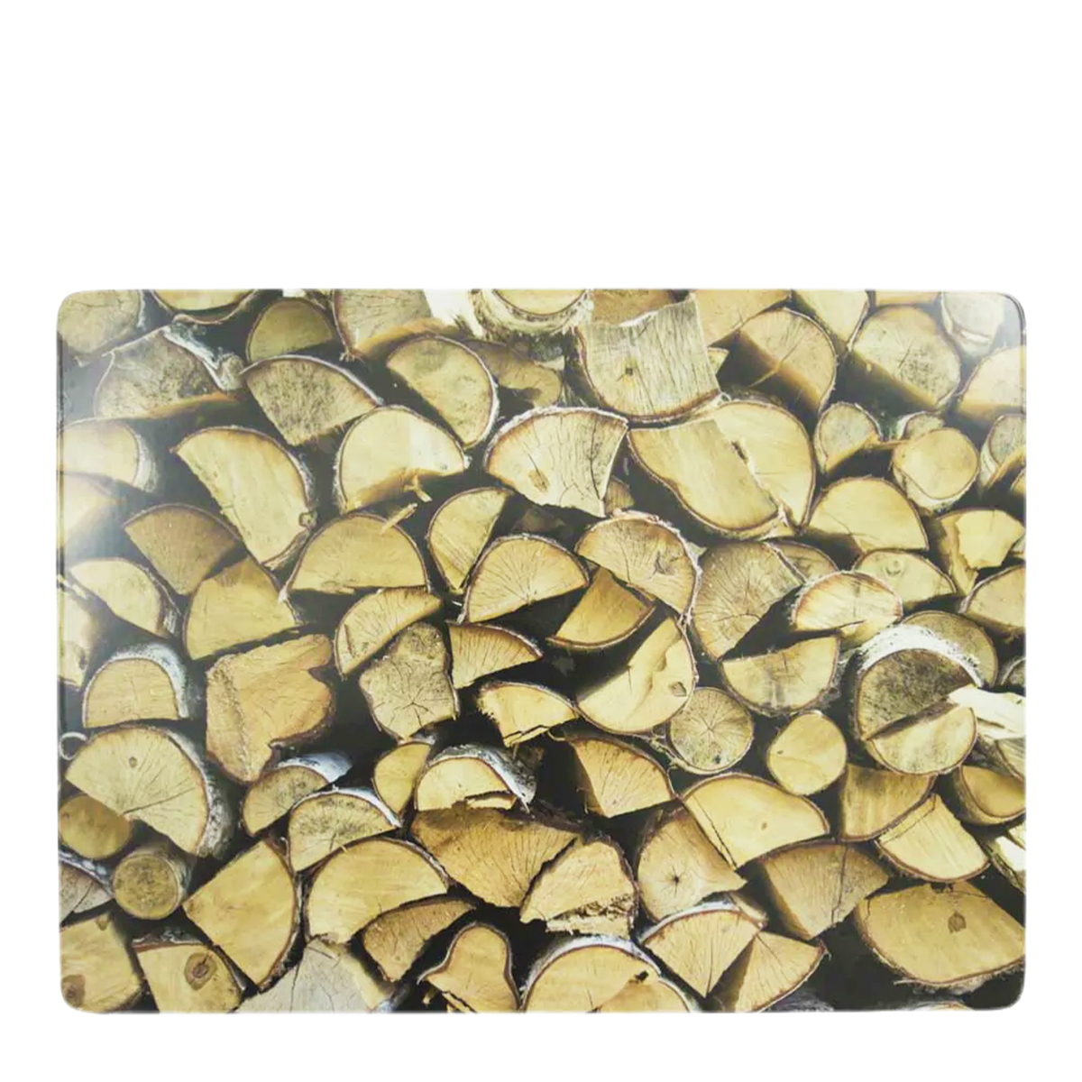 Tischset Holz, Kaminholz, 40x30cm, MDF-Kork, Mars & More