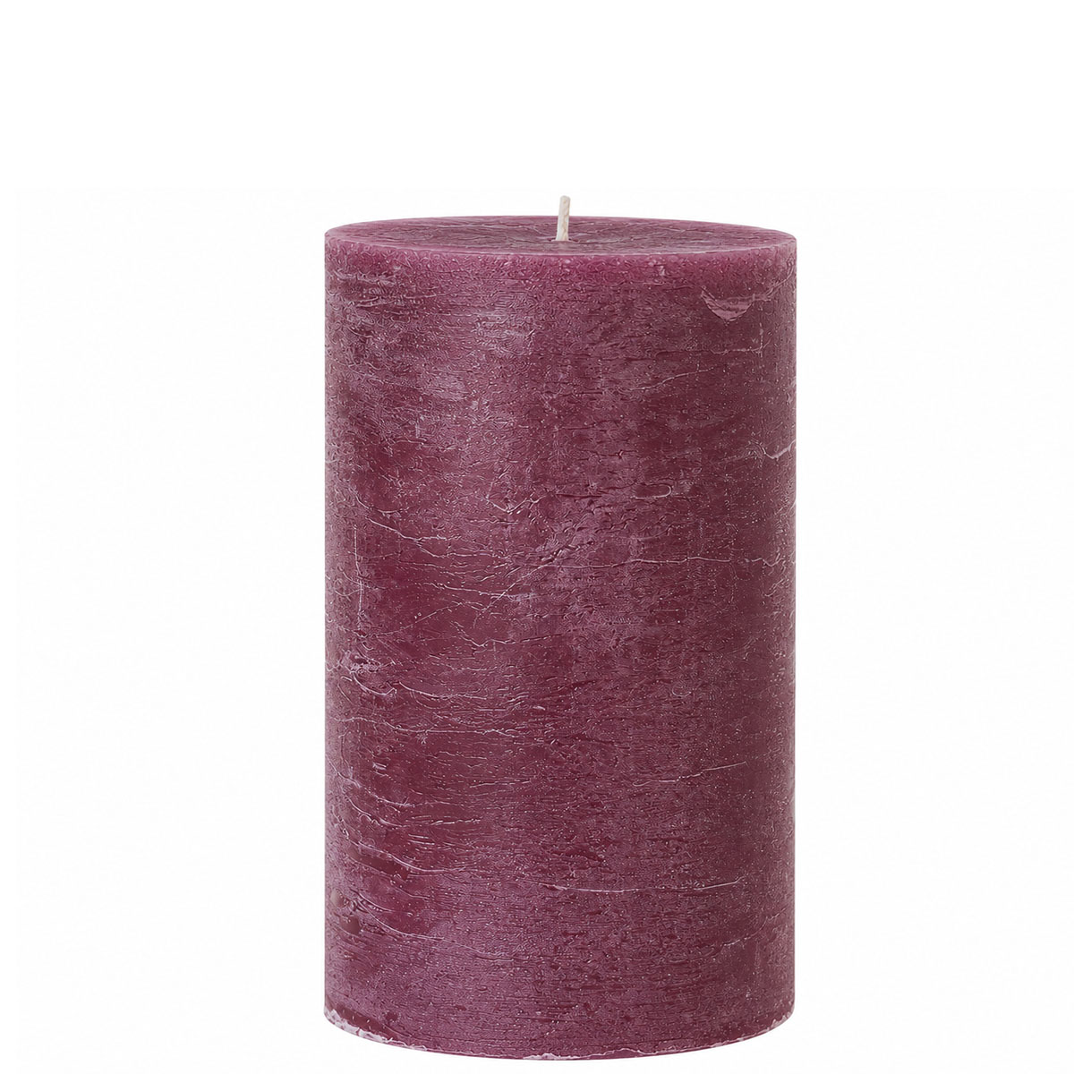 Stumpenkerze Rustic Bordeaux, Wachskerze 150mm, Ø100mm