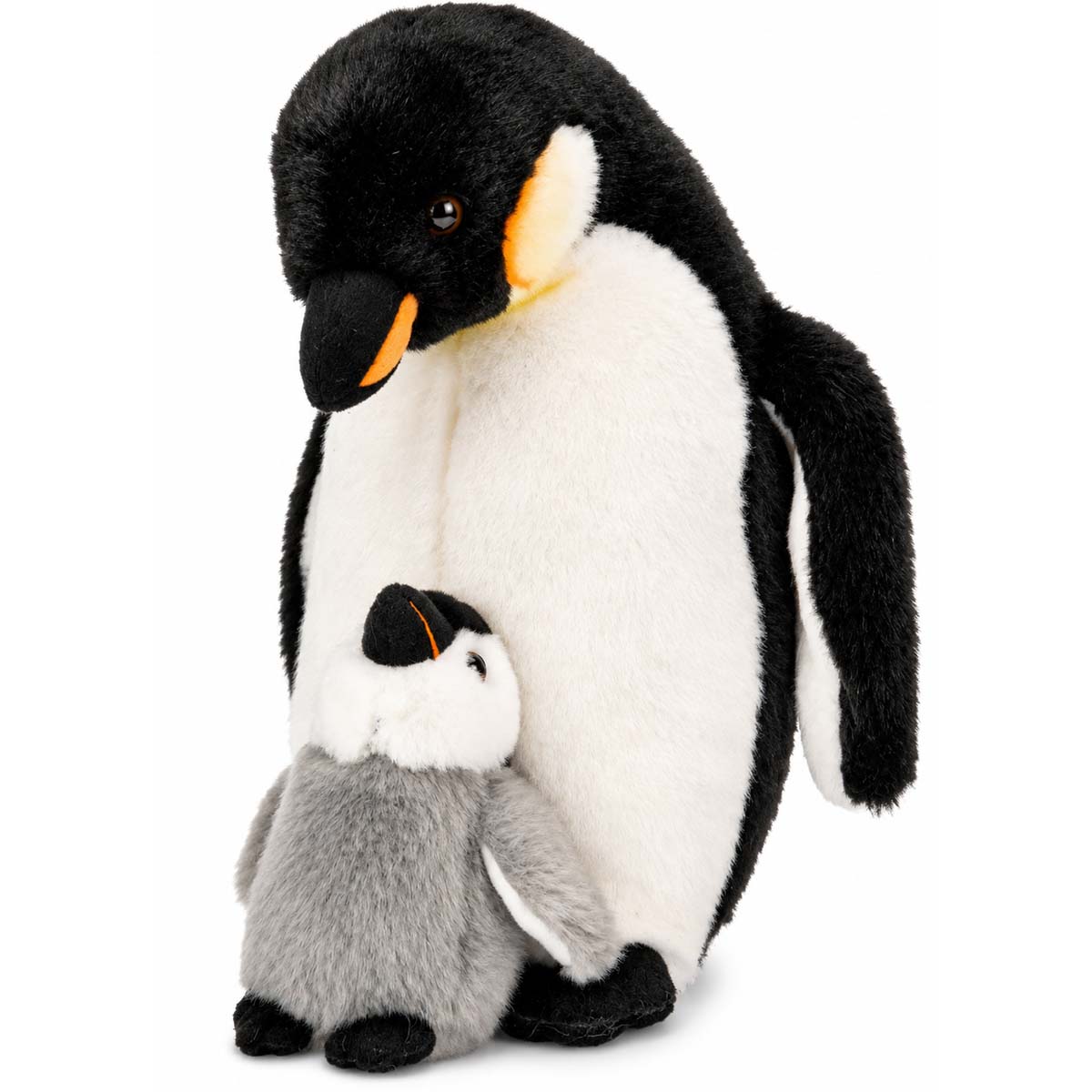 Plüschtier Pinguin, Plüsch-Pinguin mit Baby, 26cm