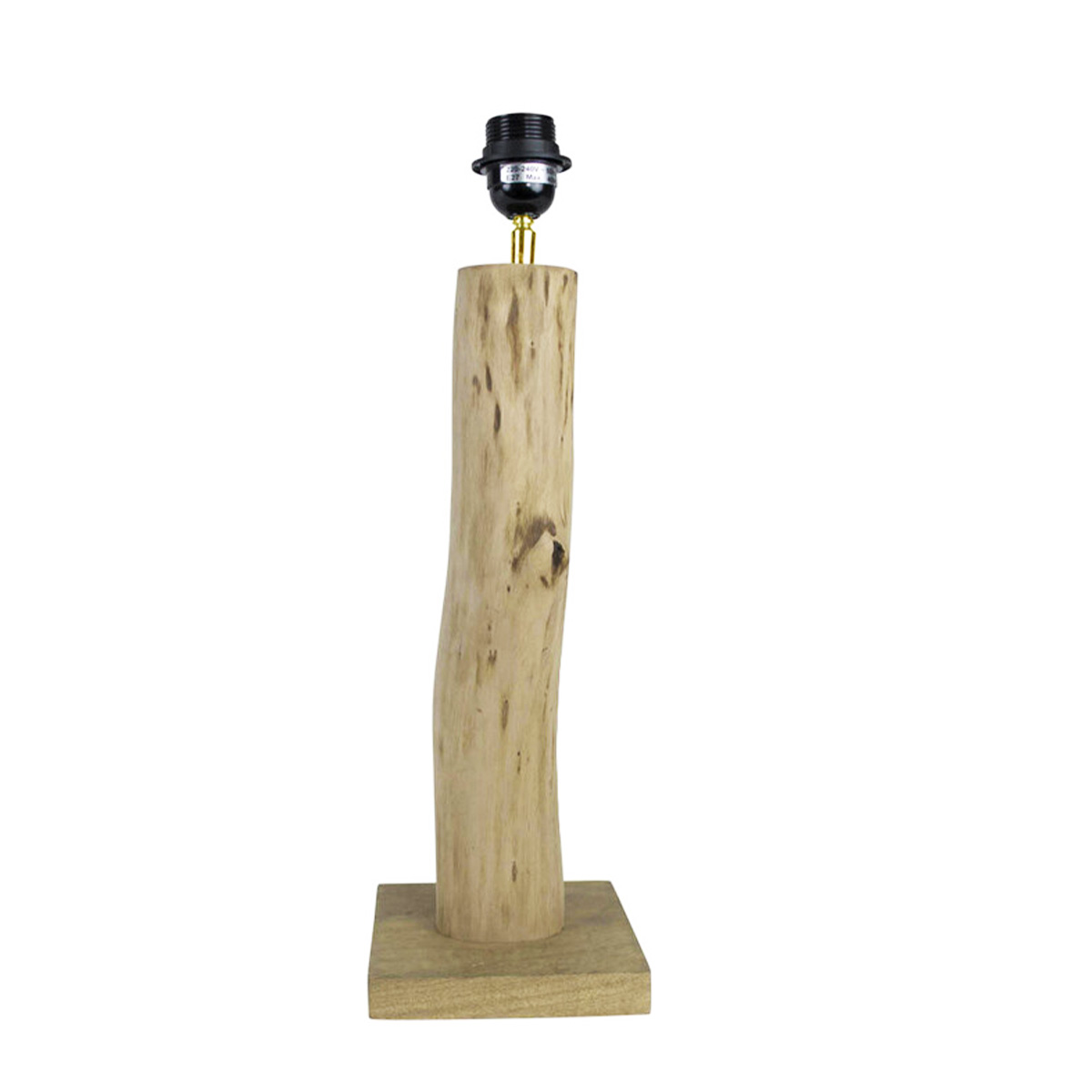 Lampenfuß Baumstamm, Holzstamm Eucalyptus, 50cm, Mars & More