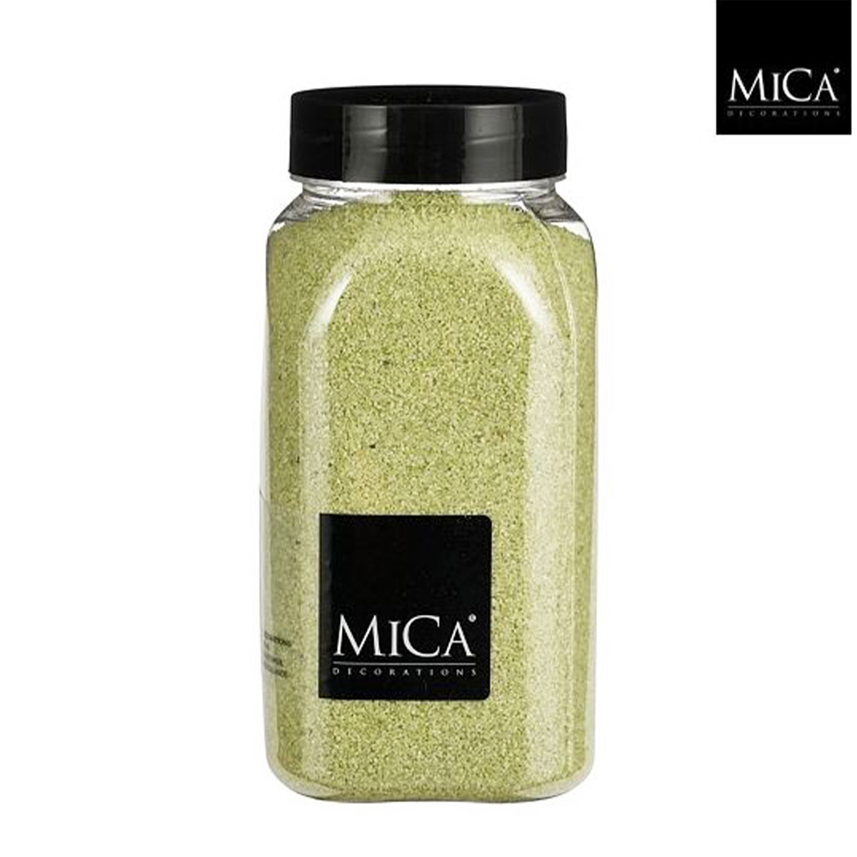 Deko Sand limettengrün, 0,5mm, 650ml, Mica Decorations
