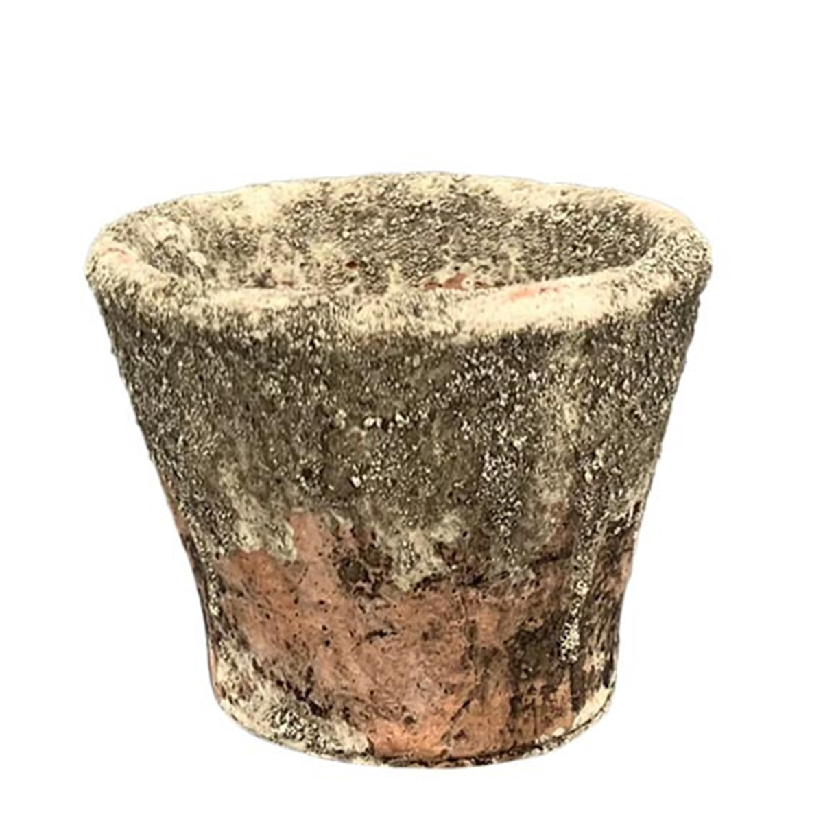 Deko Pflanzgefäß used look, Keramiktopf im Vintage Stil, Harztopf, Ø10cm