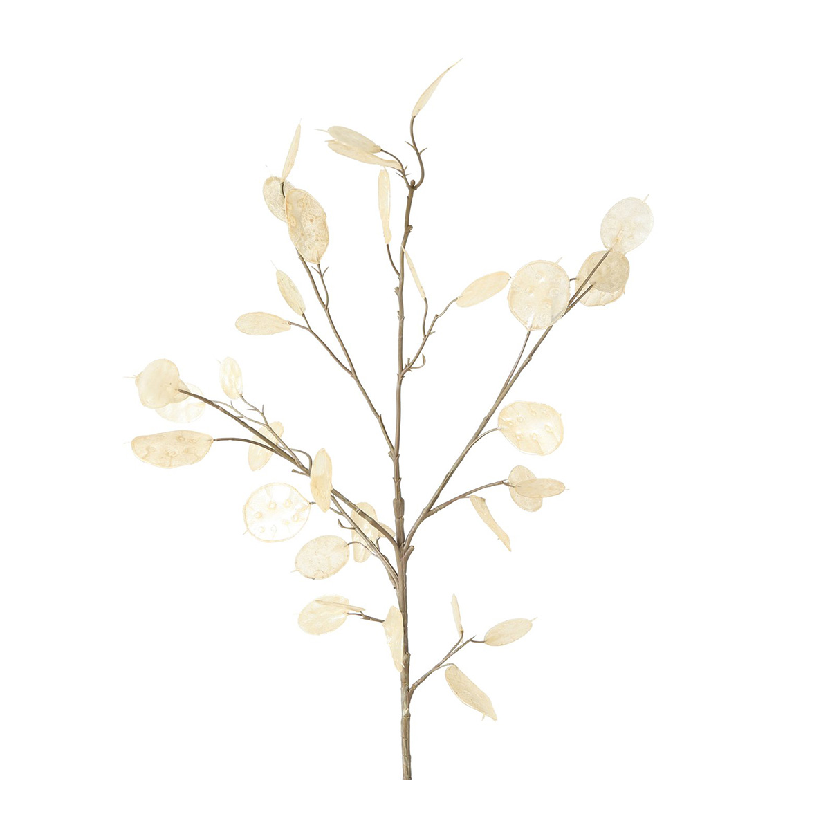 Dekozweig Silberblatt, 91cm, Boltze Home Collections