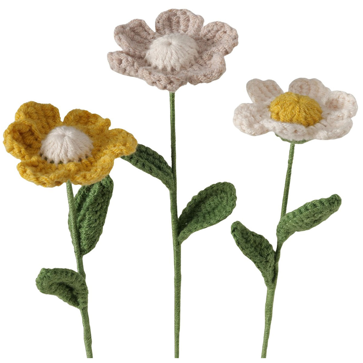 Textil Blume Crochy, Blume gehäckelt, 30cm, Boltze Home Collections