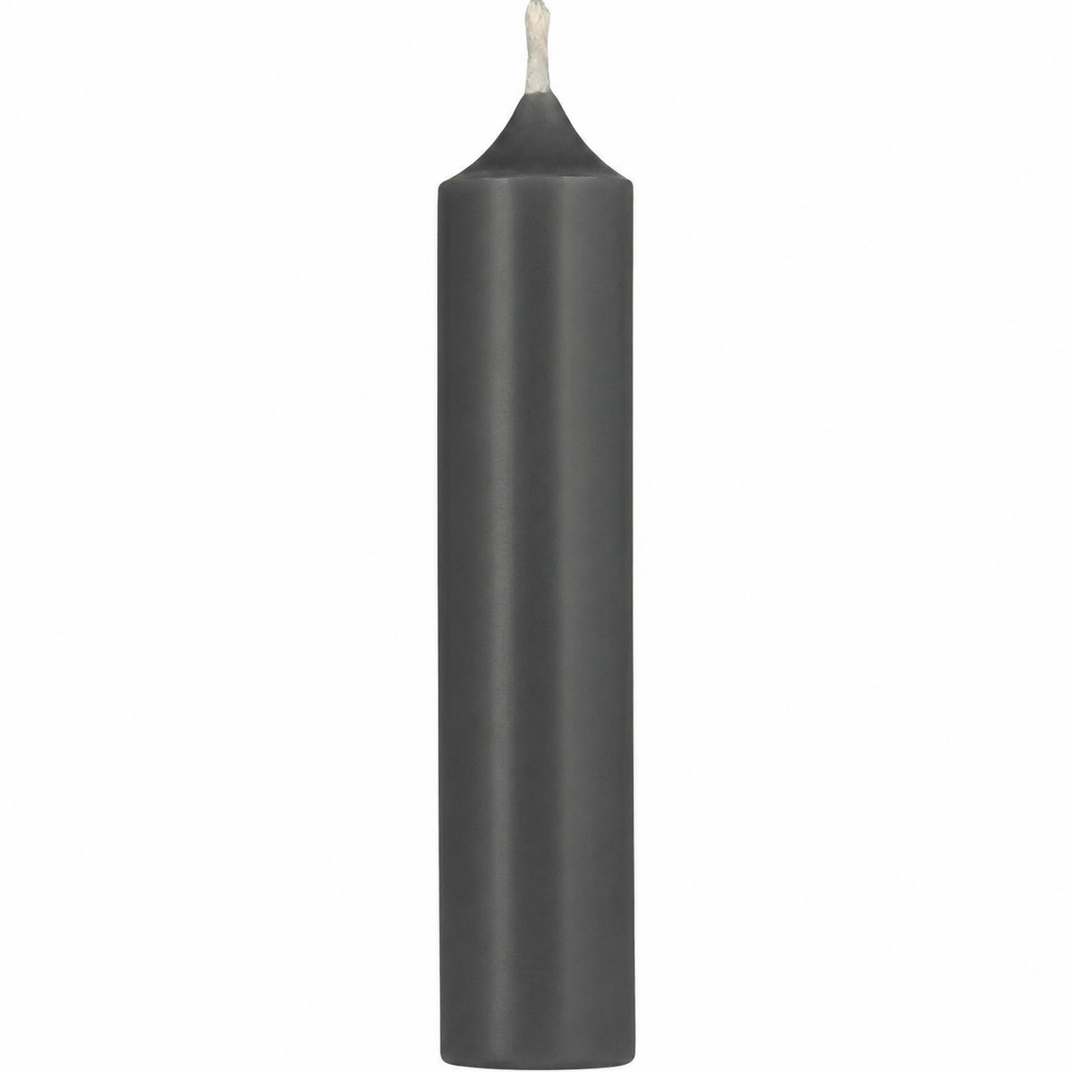 Kleine Wachskerze,  Stabkerze dunkles grau, 11cm, Ø2,2cm, Ib Laursen