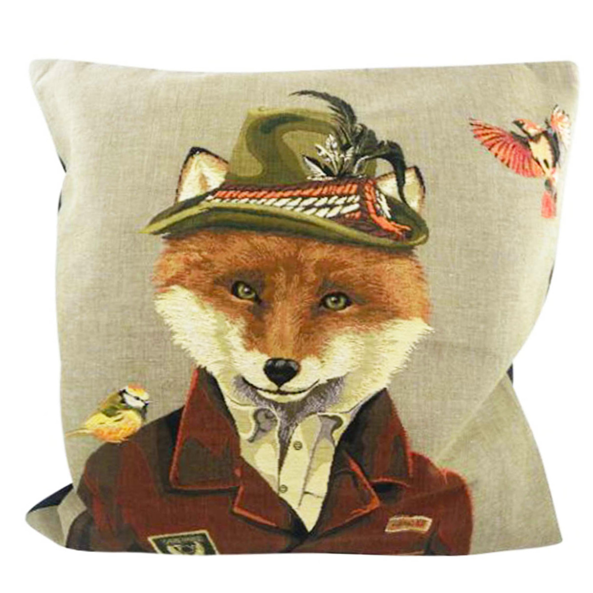 Gobelin Kissen Fuchs, Jäger Fuchs, 45x45cm, Mars & More