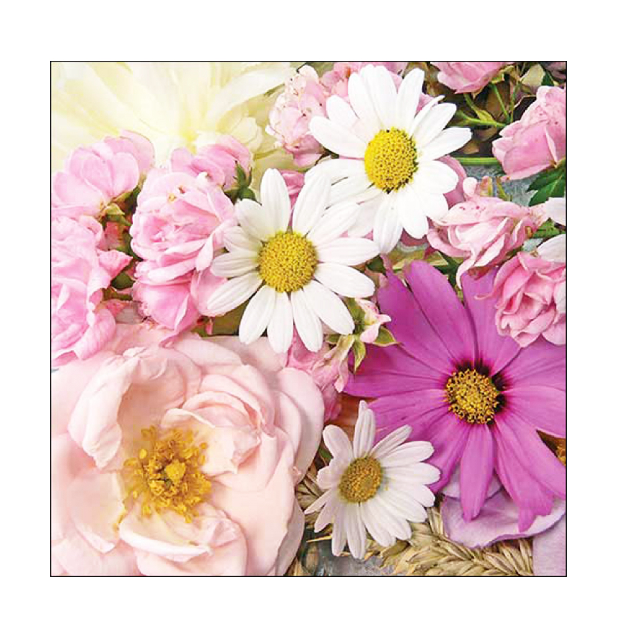 13318290_01HZ25GFBZDS0RN9QPQ2F597J2JvLglUxcFxIf8 Ambiente Papierservietten Sommerblumenmix, Summer Flower Mix, 33x33cm