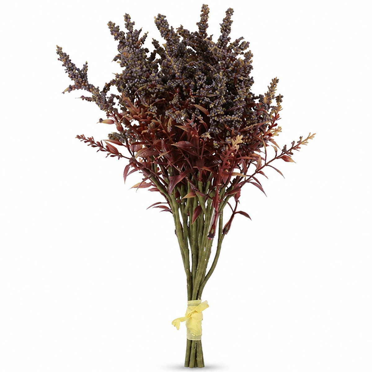 Kunstpflanze Kleine Beeren, Purpur-Melde, 7er-Bündel, 35cm