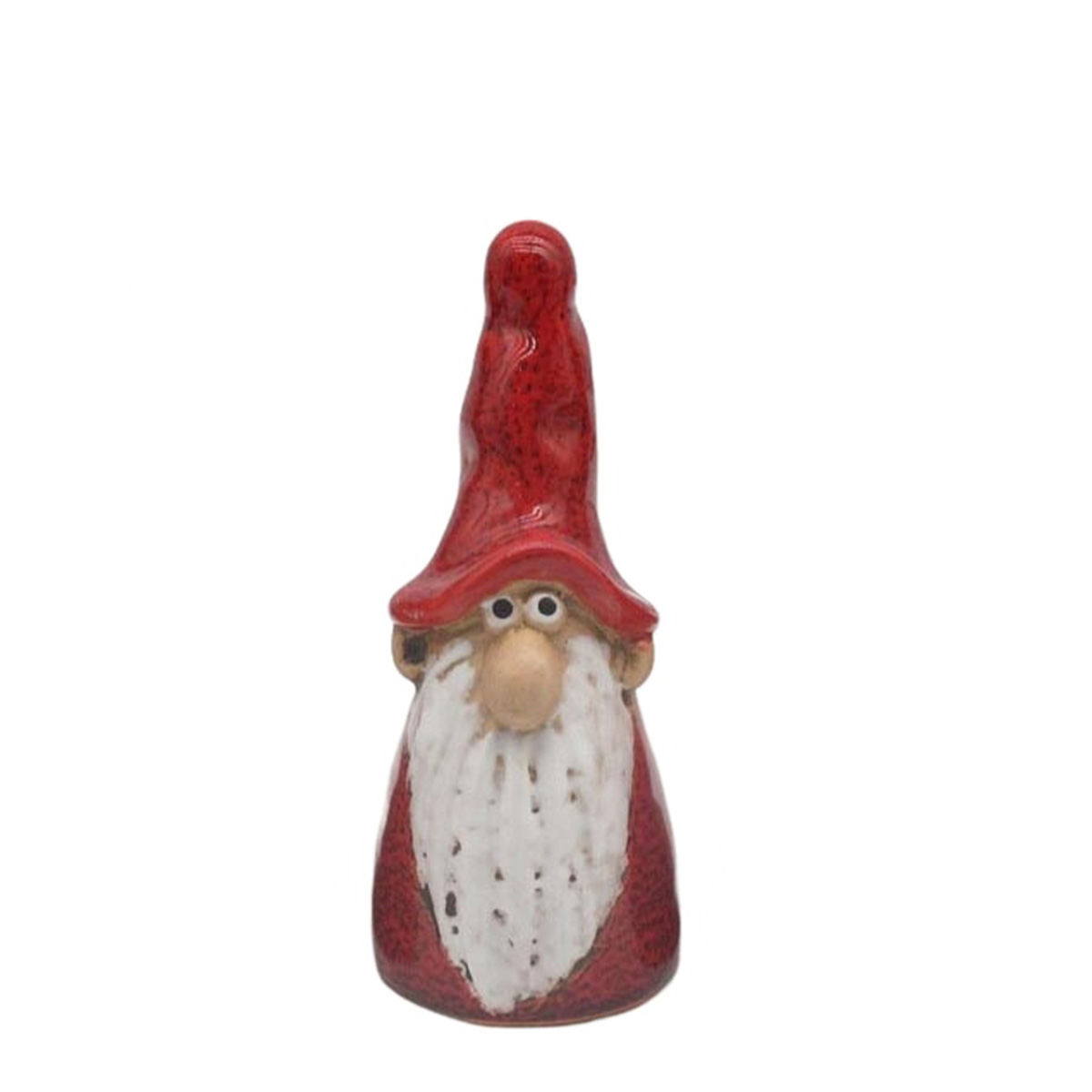 Deko Wichtel Santa Marta rot, Keramikwichtel Weihnachten, 8,5cm