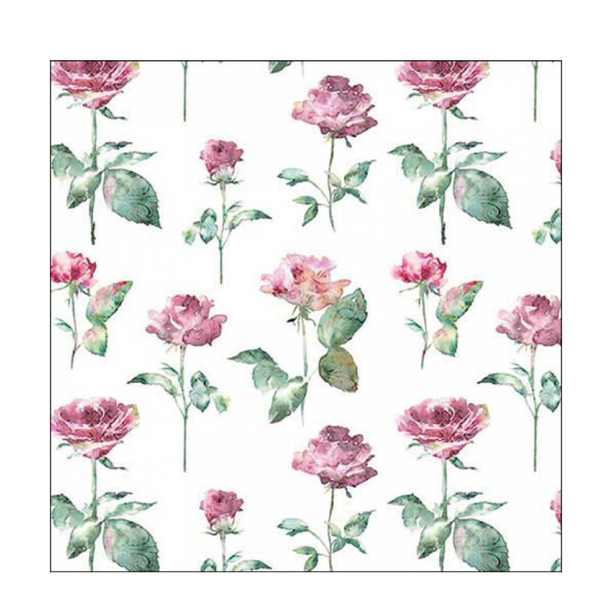 Ambiente Papierservietten Rosen, Julia White, 33x33cm