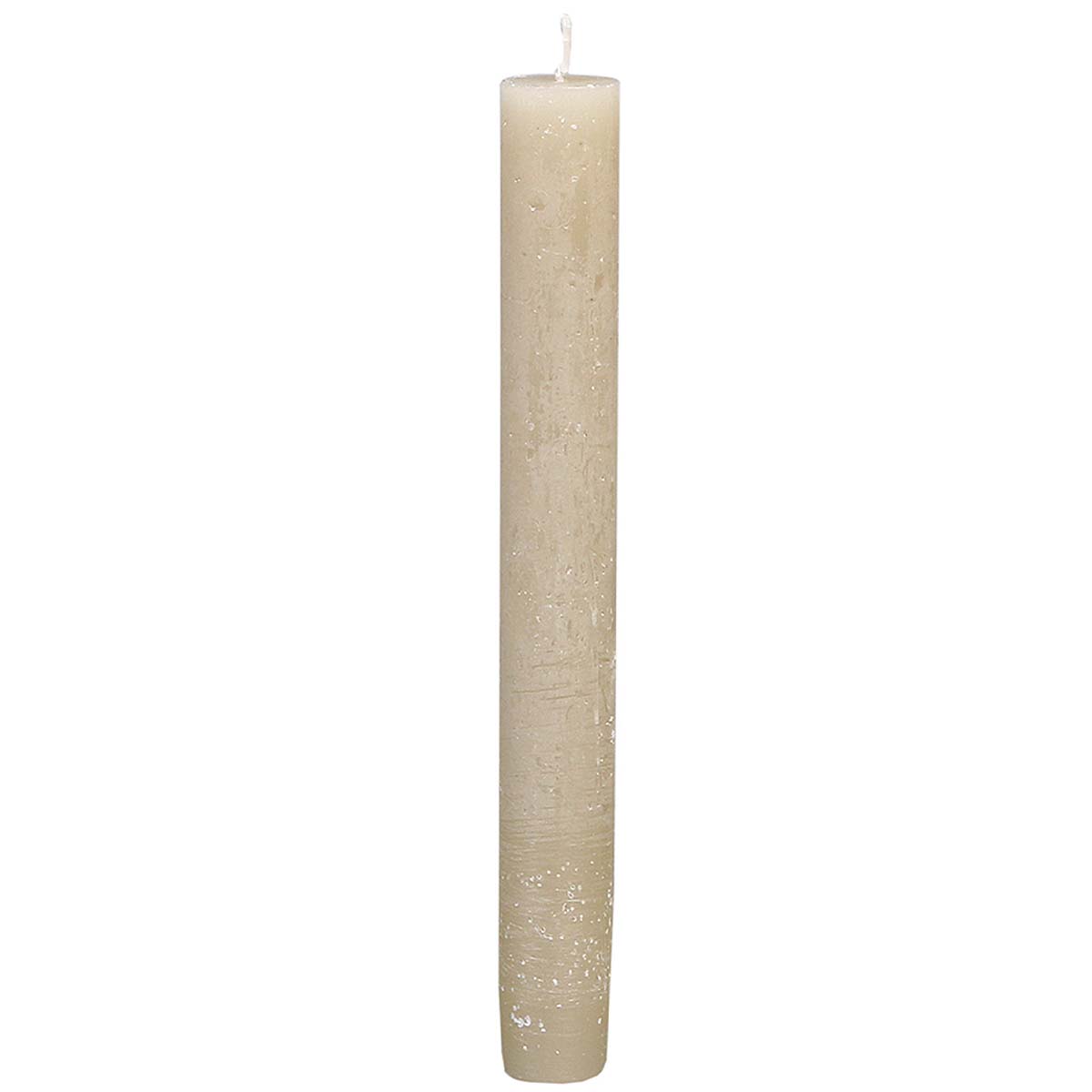 Stabkerze Rustic Ivory creme, Wachskerze, 200mm, WMG Grünberger