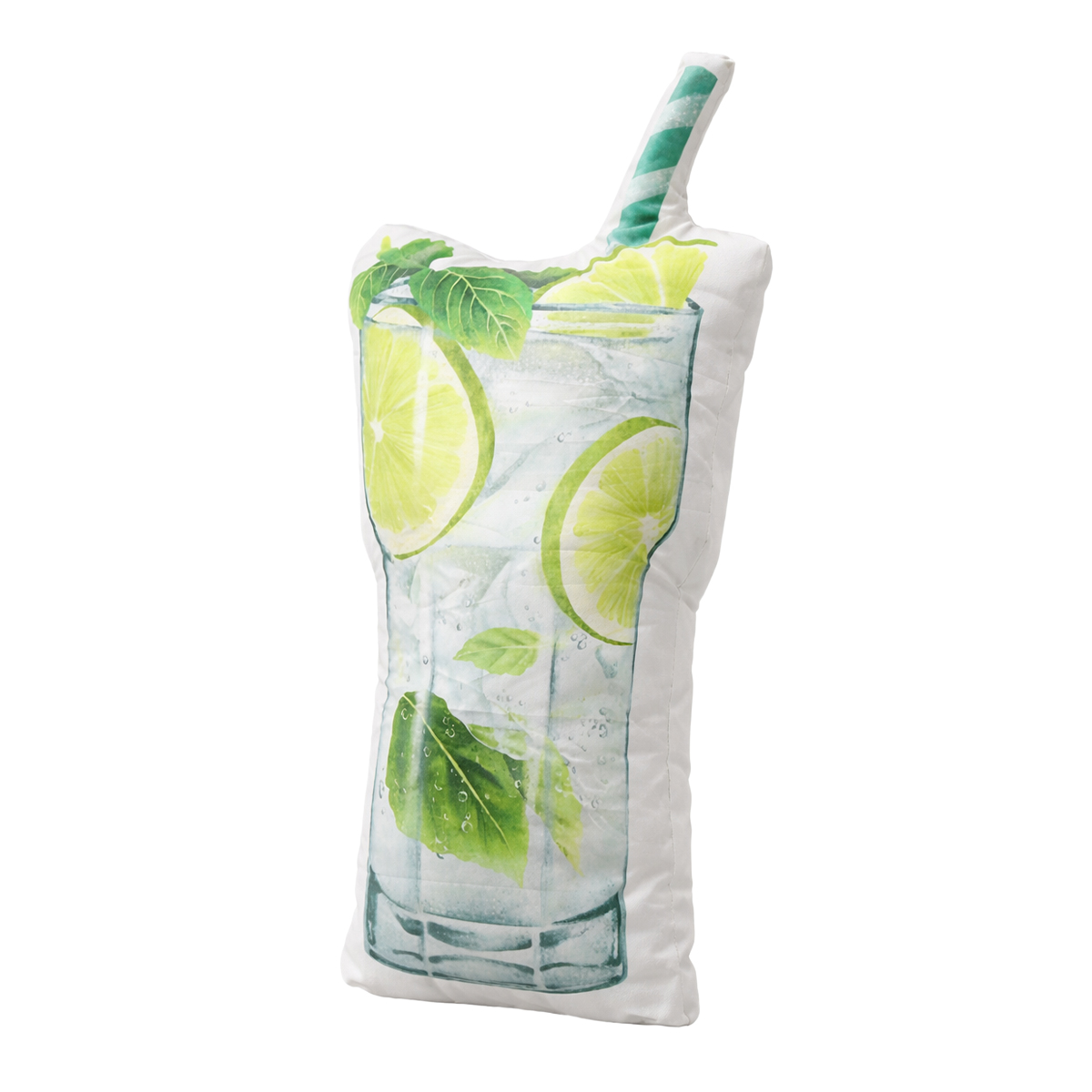 Deko Kissen Cocktail Mojito, großes Outdoor-Kissen, 48cm