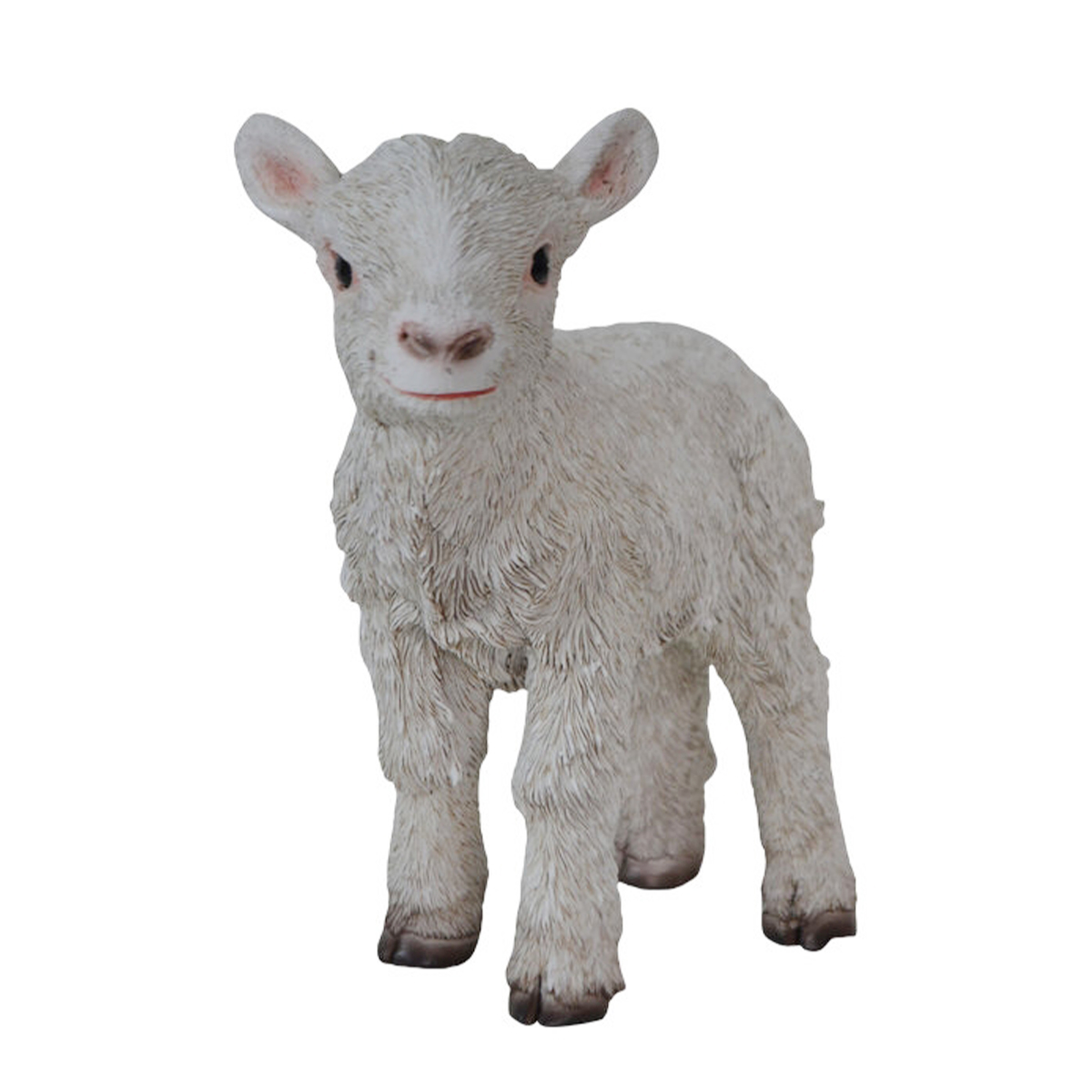 Deko Schaf stehend, putziges weißes Lämmchen, 22cm 