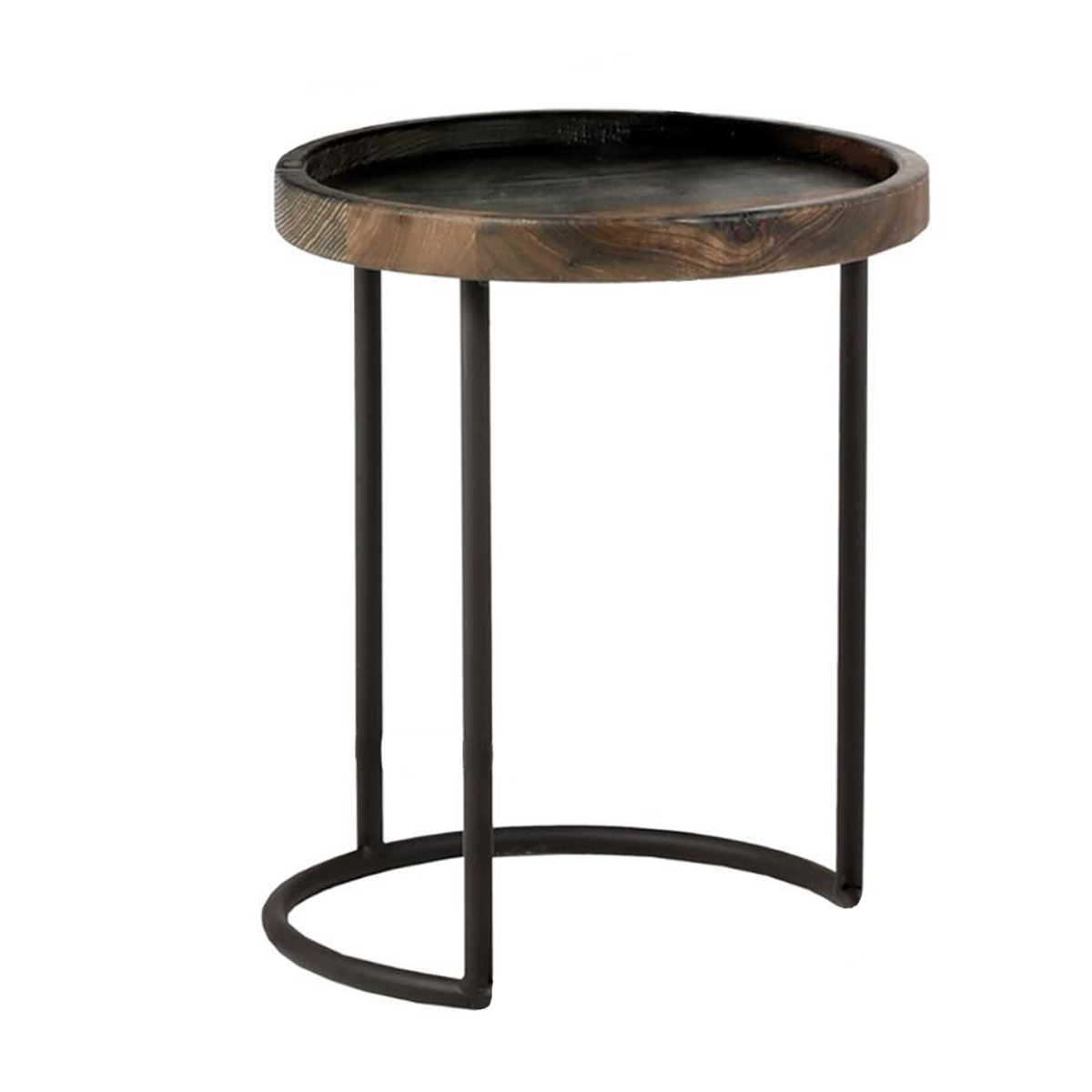 Holz Beistelltisch Antibes rund, 60x50cm, WMG Grünberger