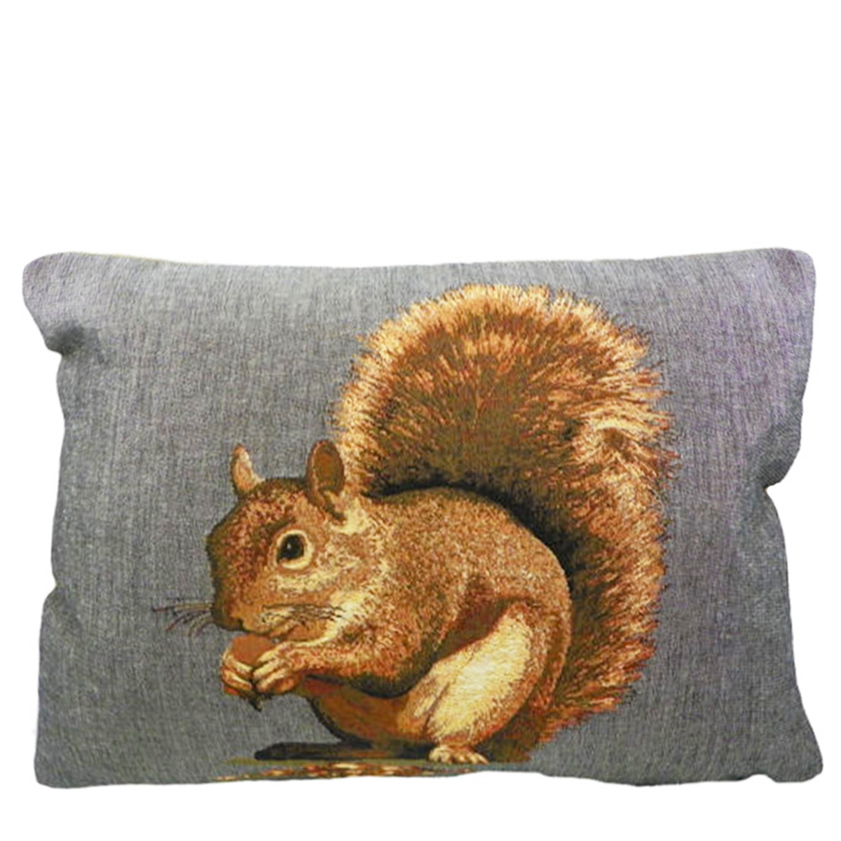 EVHKGEH_01J96JFDVWP20D9ZVGKMBHT23YnD8MevnHgSPuR Gobelin Kissen Eichhörnchen, Eichhörnchen mit Nuß, grau, 30x45cm, Mars & More