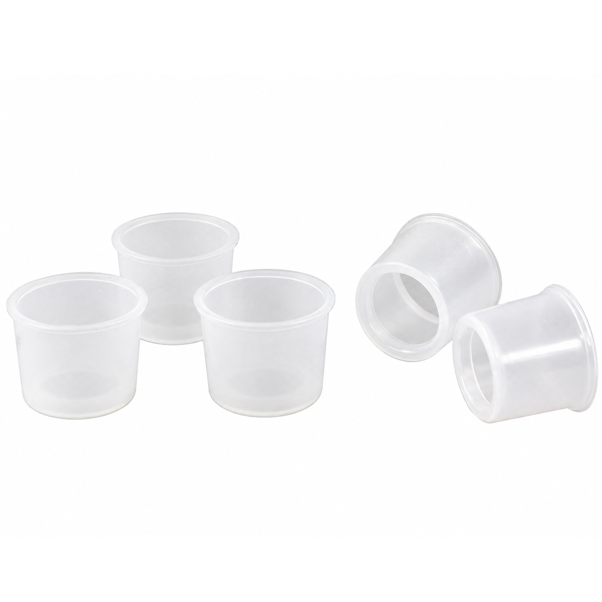 LED Stabkerzen-Cover Transparent - Rutsch Stop, 2 St/Set