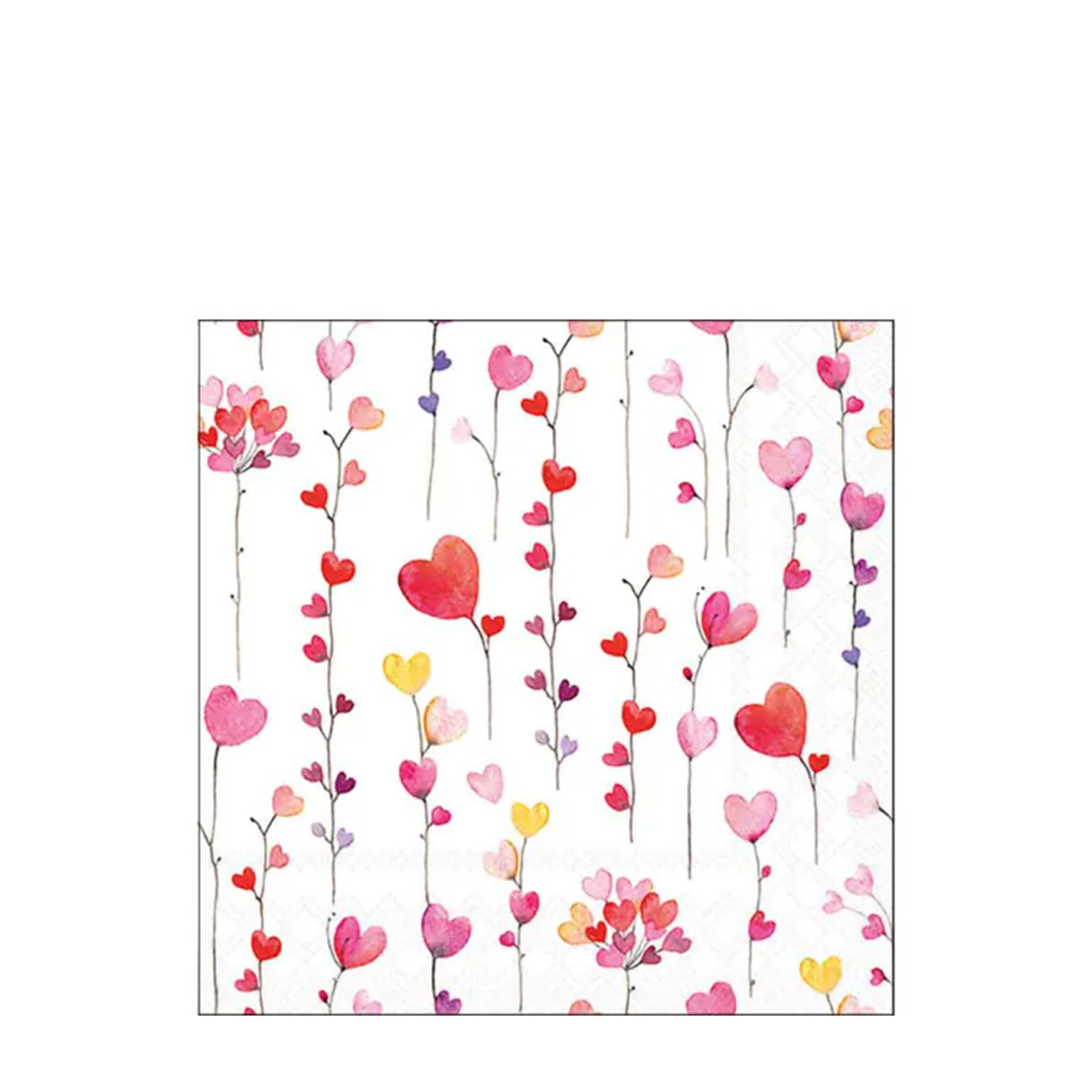 Ambiente Servietten Herzen, Hearts Garlands, 25x25cm