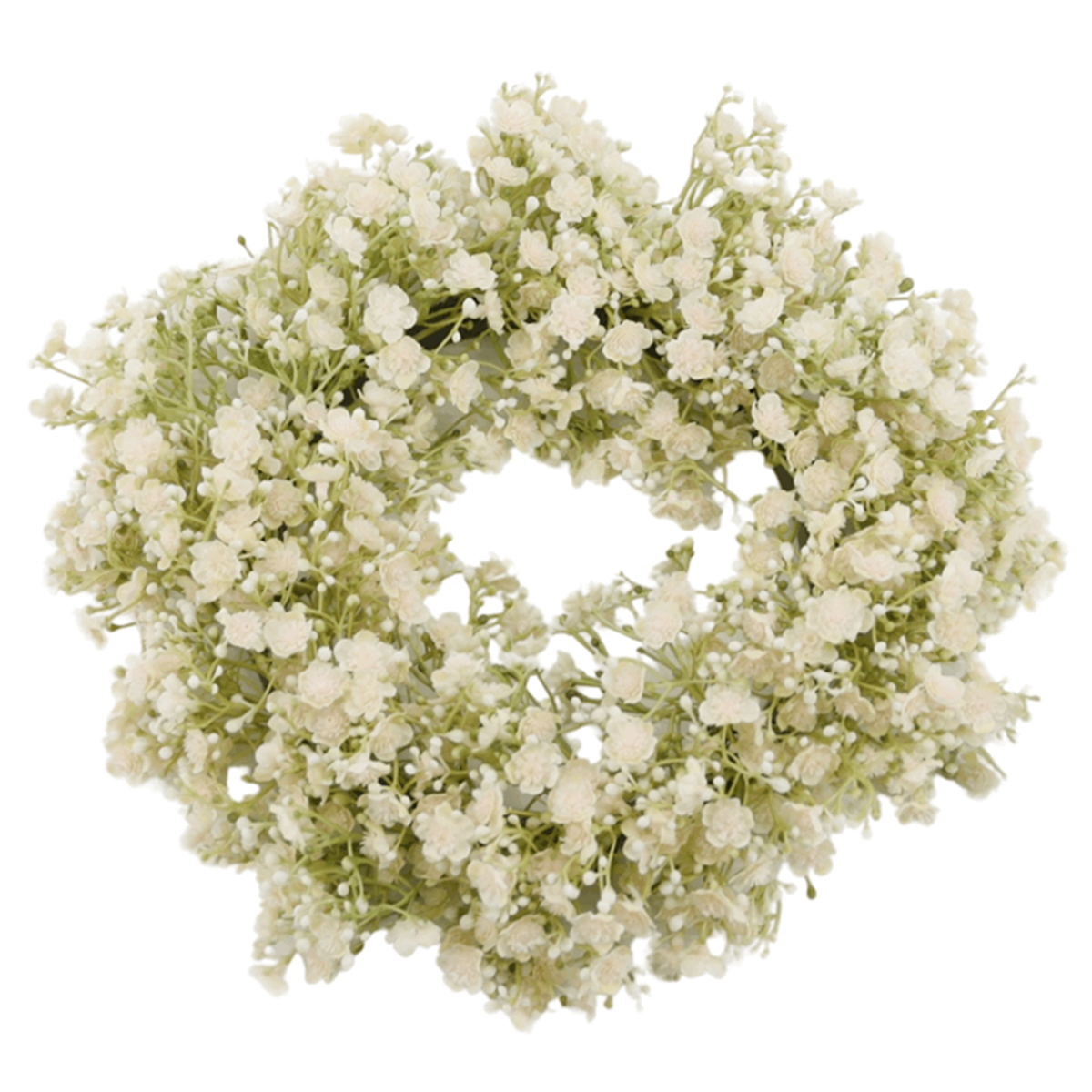 Kunstkranz Gypso creme, Blumenkranz rose, Ø30cm