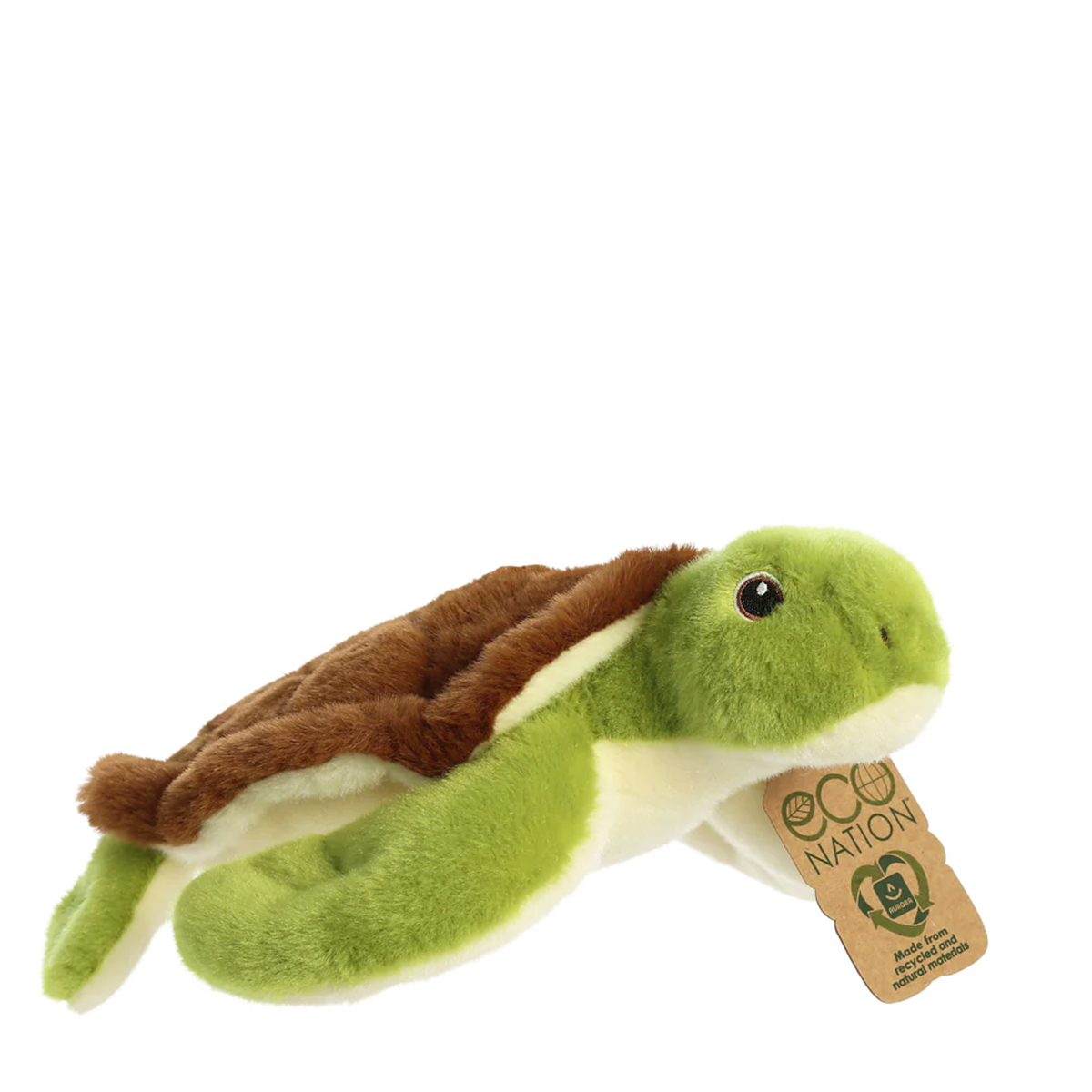 35018_01J5071XFGT1W49SDQ21XTCNM0QC6HTO0jzonDR Plüsch Schildkröt grün-braun, Eco Nation, 25cm, Aurora World