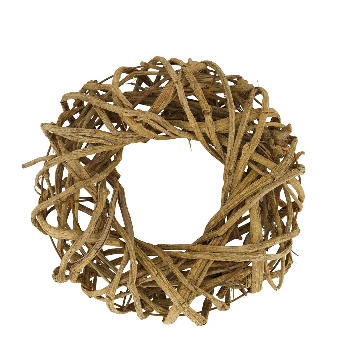 Dekokranz Rattan, Bastelkranz Rattangeflecht, Ø30cm 