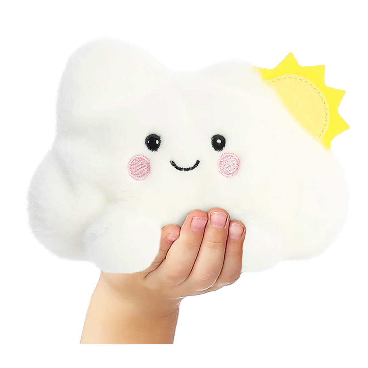 Plüsch Wolke Summer, weiß, Palm Pals, 13cm, Aurora World
