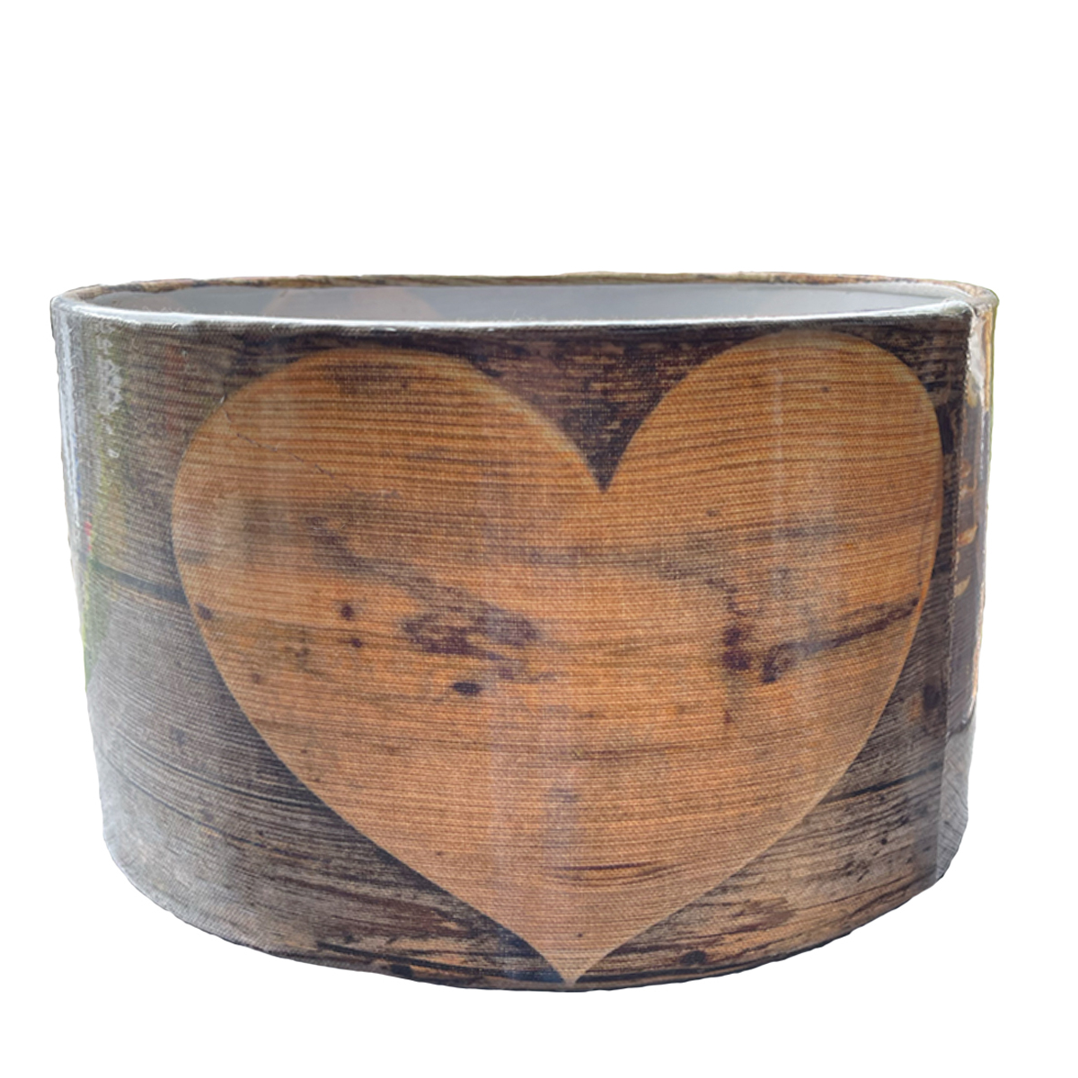 Lampenschirm Holzherz, 25x15cmcm, Mars & More