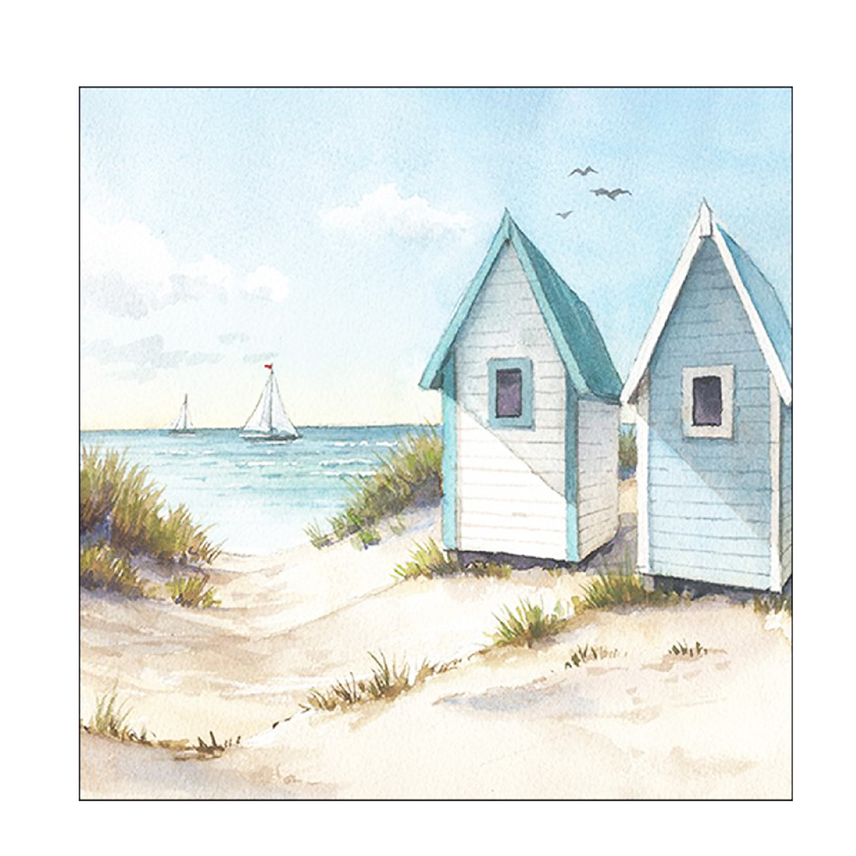 Ambiente Papierservietten Strand, Sunny Beach, 33x33cm