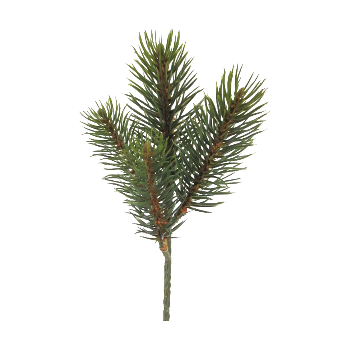 Kunstpflanze Tannenzweig, kleiner Tannenzweig grün, 24cm, Pick