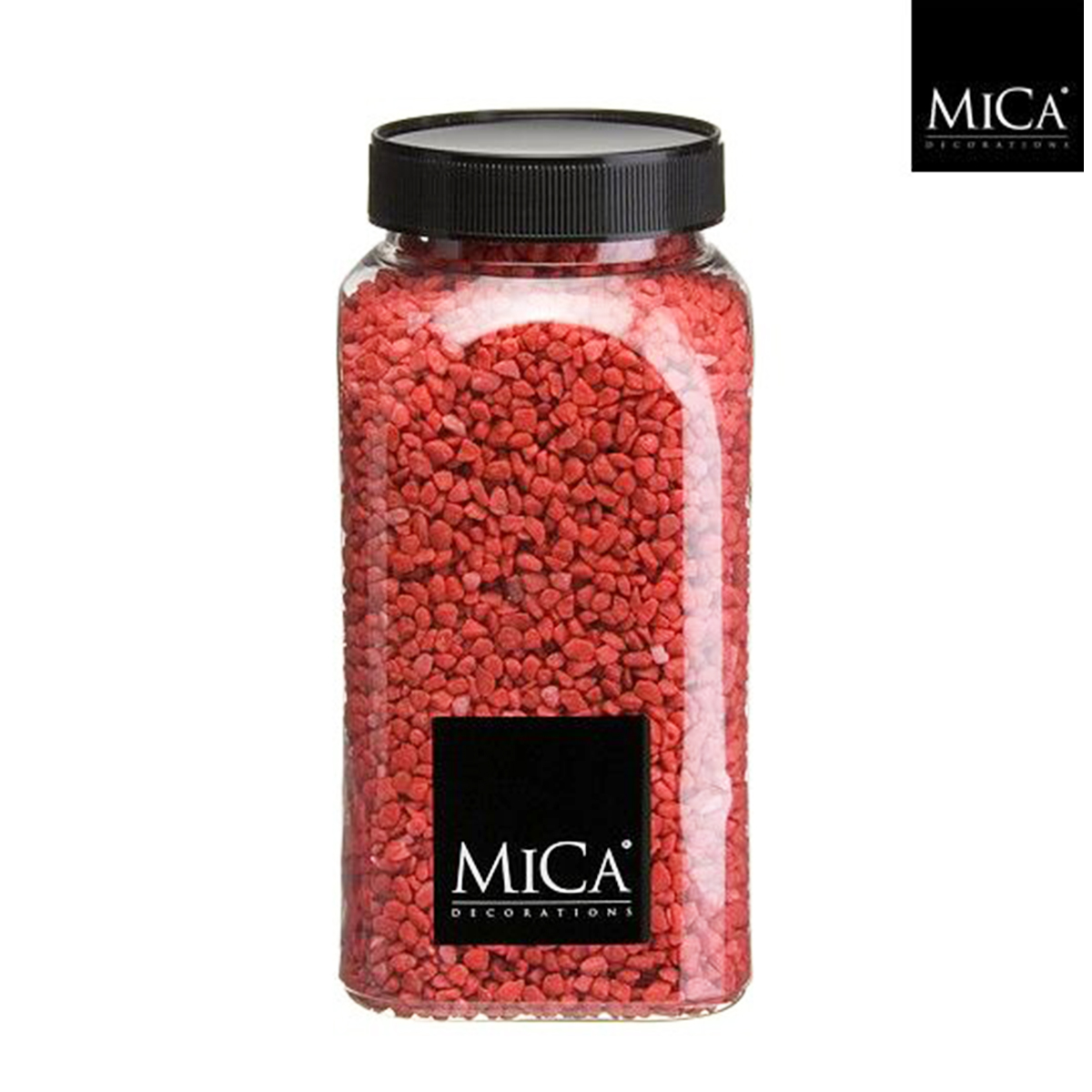 Deko Steine Granulat rot, 2-3mm, 650ml, Mica Decorations