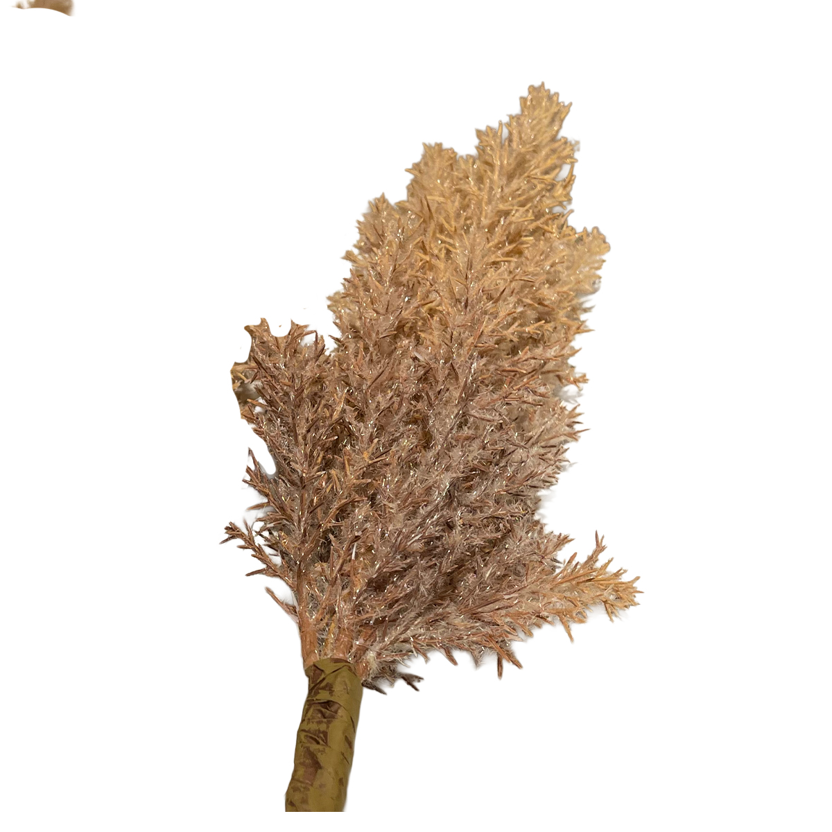 Dekoratives Pampasgras in cremebraun aus Kunststoff, 83cm